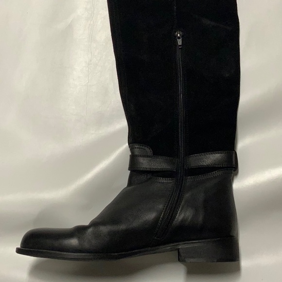 Black cuff boots, size 7 1/2 N - Picture 5 of 7